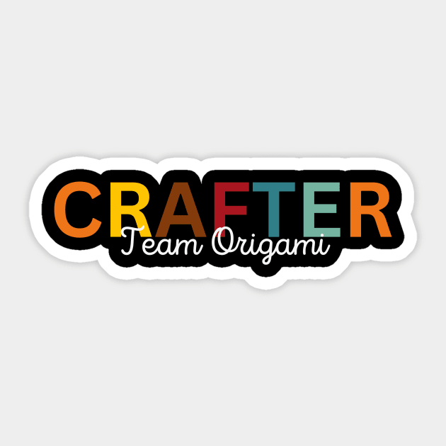 Crafter Team Origami Sticker by Craft Tea Wonders